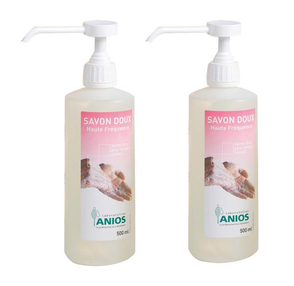 ANIOSAFE Savon Doux Haute Fréquence  Avec Pompe - Le lot de 6X500 ML