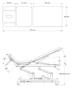 Table électrique 5 plans ORION avec cyphose