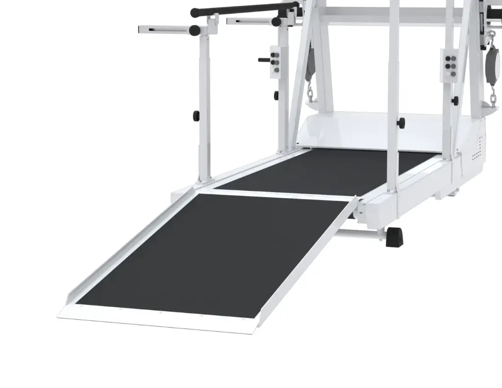 Détail Pente d'accès Tapis roulant avec harnais de délestage Neuro 260 TM