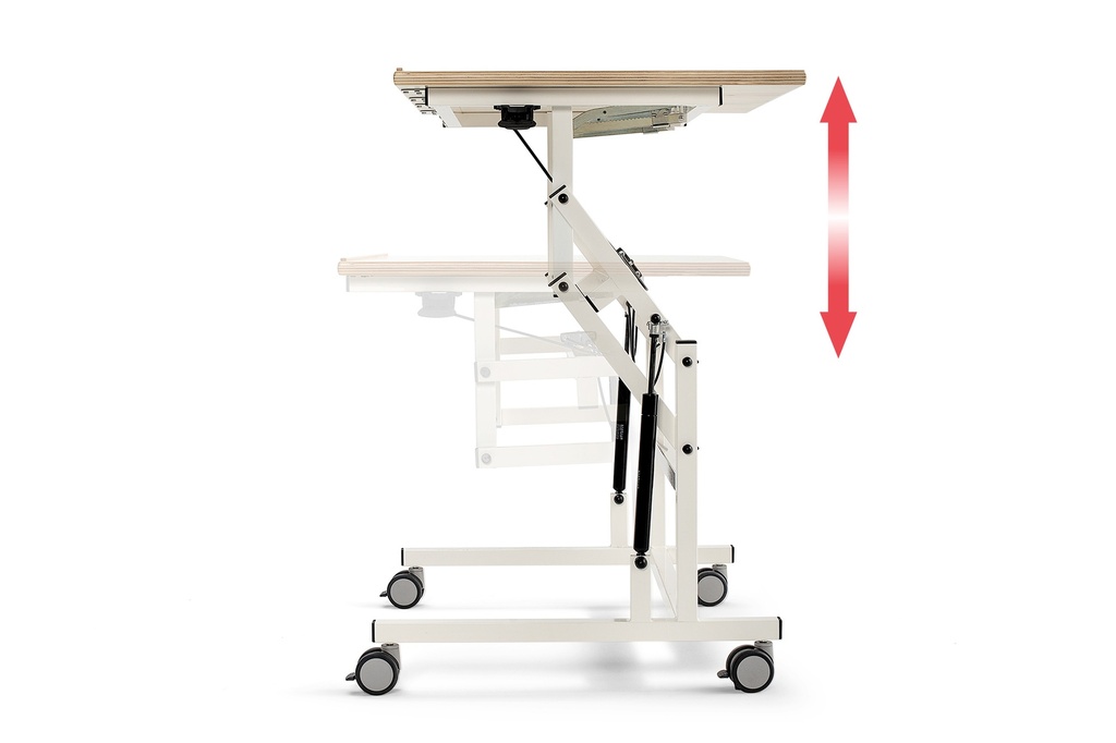 Réglage en hauteur table incliné ergothérapie