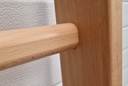 Détail qualité Espalier en hêtre vernis 230 x 80 cm Elite Médicale