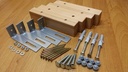 Kit de fixation espalier en hêtre vernis 230 x 80 cm