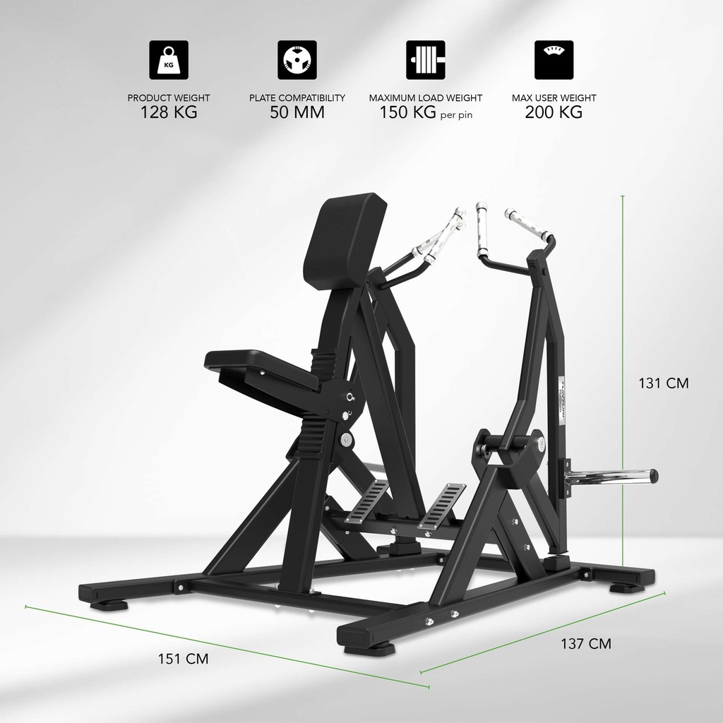 Seated Row Tunturi Platinum V-series