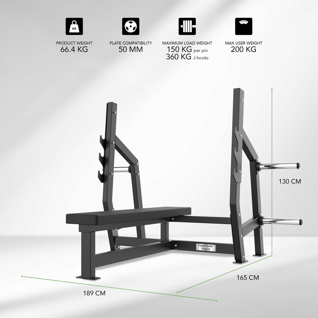 Horizontal Bench Press Tunturi Platinum V-series