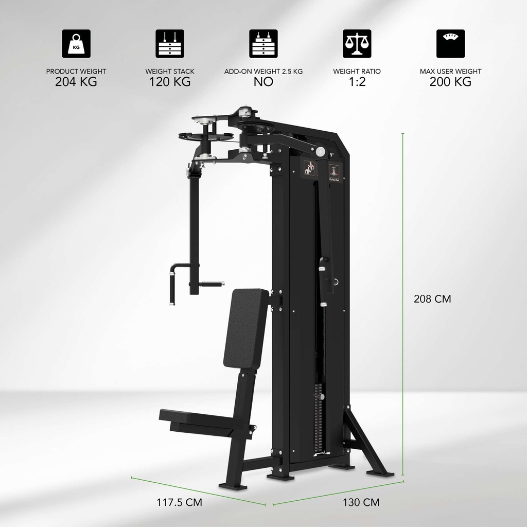 Platinum Dual Pec Fly/Rear Delt Selectorized V-series
