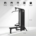 Platinum Dual Lat Pulldown/Low row Selectorized V-series