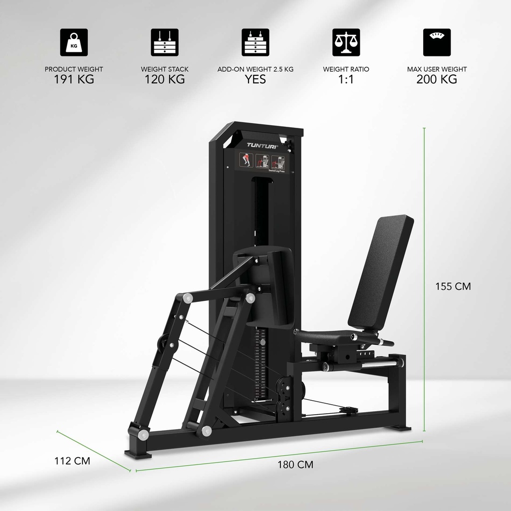 Platinum Seated Leg Press Selectorized V-series