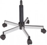 Tabouret avec dossier Top couleur sur roulettes piètement Métal, sellerie cousue, couleur au choix