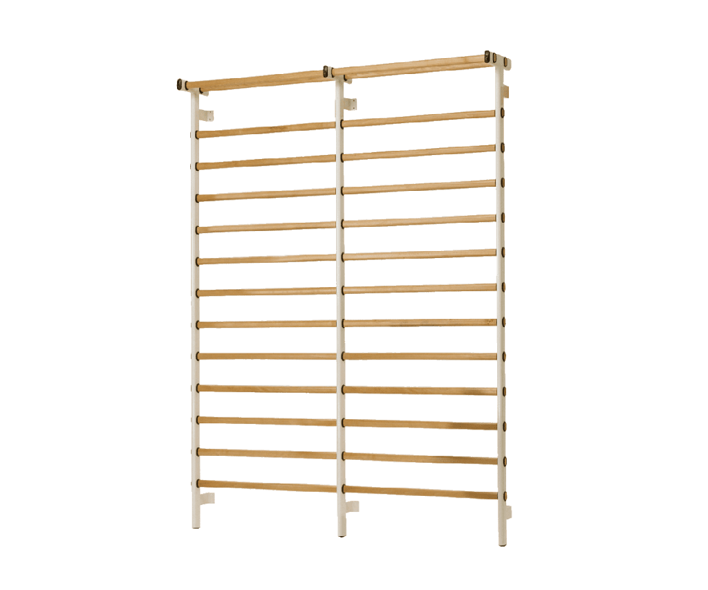 Espalier cadre Acier, barreaux hêtre 2 éléments 180 X 240 cm