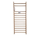 Espalier en hêtre vernis 230 x 90 cm 14 Barreaux