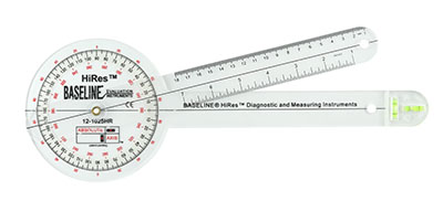 Baseline - Goniomètre Absolute+Axis - Bras 30 cm, Tête 360° Haute résolution