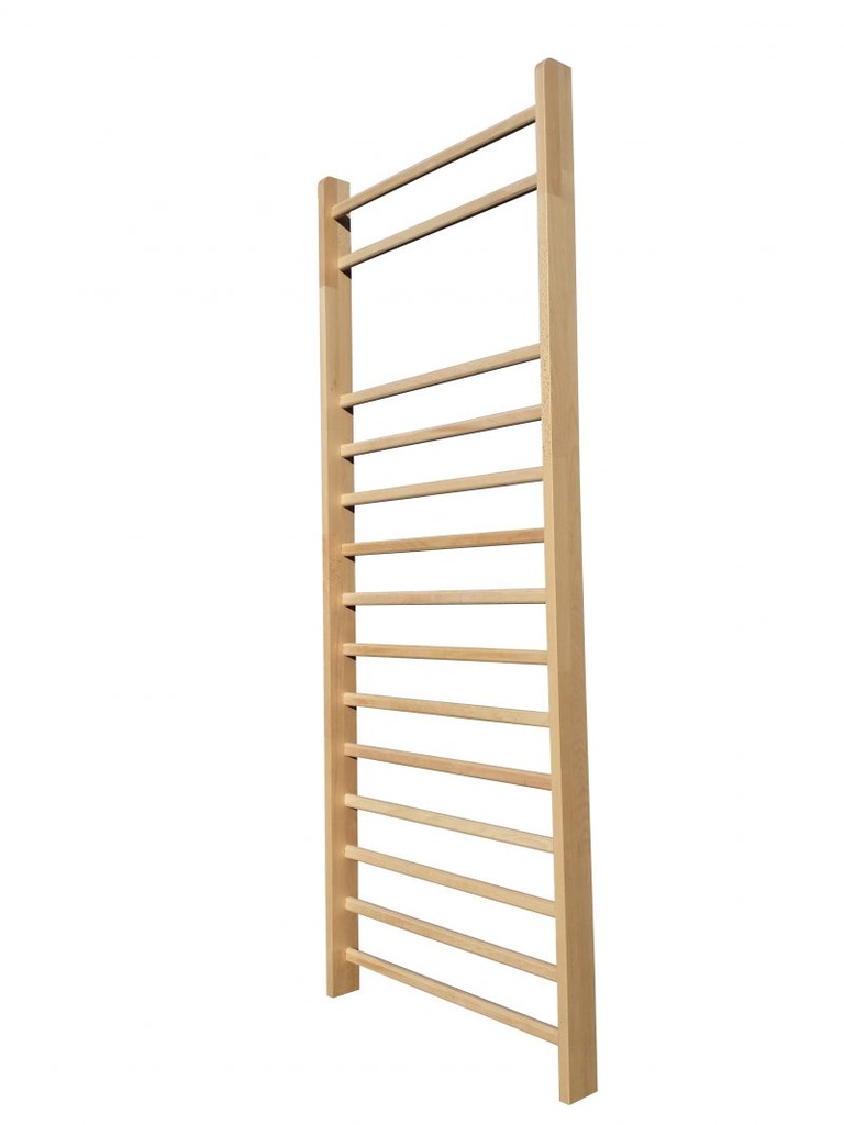 Espalier en hêtre vernis 230 x 80 cm 14 barreaux