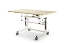Table Ergothérapie 1 plateau fixe roulettes, réglable en hauteur 140x80cm