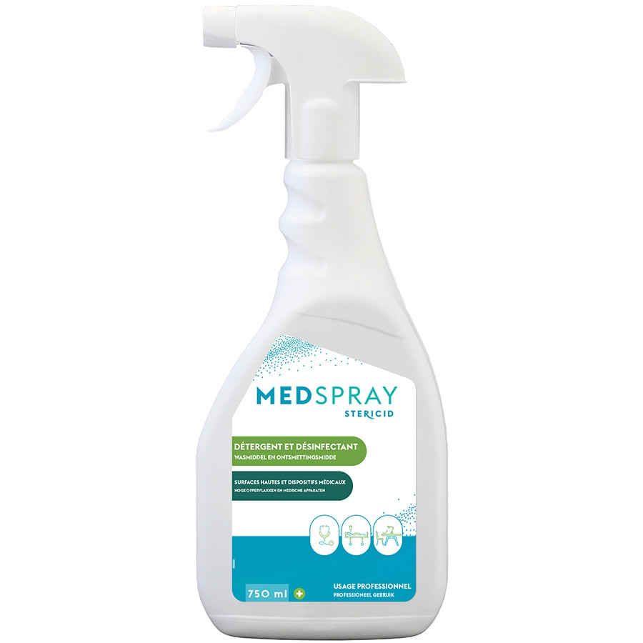 Spray Stericid Medspray, désinfectant surface et dm 750 ml