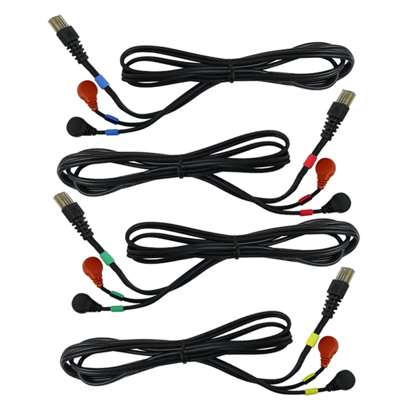 Câble 8 pole Snaps (SPORT, sport 400,TOP FITNESS,MEDI Compex) - lot de 4