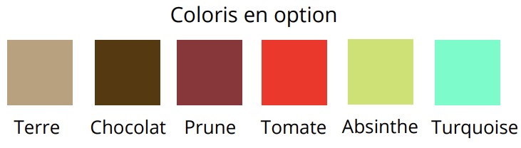 Option coloris sellerie supplémentaire au choix pour presse/fauteuil Kinexo
