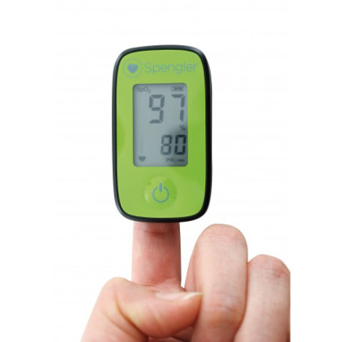 [CMAROX00024] Oxymètre de pouls Oxygo® coloris vert/gris - adulte et enfants