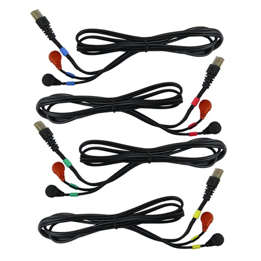 [EUCAHP04012] Câble 8 pole Snaps (SPORT, sport 400,TOP FITNESS,MEDI Compex) - lot de 4