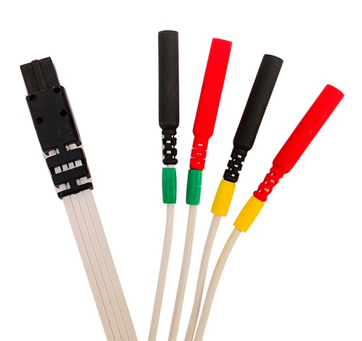 [EUCASB05002] Câble de sortie Stim/BIO 1,5 m avec 4 fils rallonge vert/jaune Phenix portable