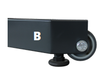 [MUOPRD00001] Option roulettes de déplacement pour fauteuil Quadri-Ischios Kinexo