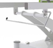 [TEOPDE02001] Dévidoir papier pour table électrique Genin en tête de table (compatibilité modèle de table à vérifier)